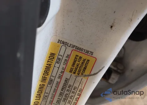 2006 Chevrolet Equinox Ls z USA, uszkodzony, nr VIN 2CNDL23F566013875